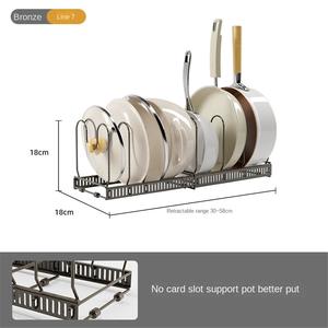 Gabinetes de Cocina Modernos, Ecológicos, Independientes, de Múltiples Niveles y Ajustables, con Estantes para Ollas Integrados y Estantes Retráctiles para Tapas de Ollas - Product Image 5