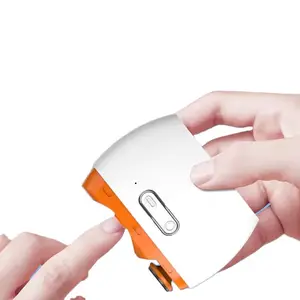 2 in 1 Nagelschneideschere Werkzeug Kind elektrische Nagelknipser Baby USB wiederaufladbare Nageltrimmer-Poliermaschine