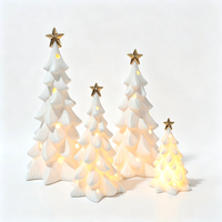 Beliebte Porzellan-Weihnachtsbäume Weiße Dekorationen für Zuhause LED-Beleuchtung Winter-Feiertagsgeschenke Innendekoration