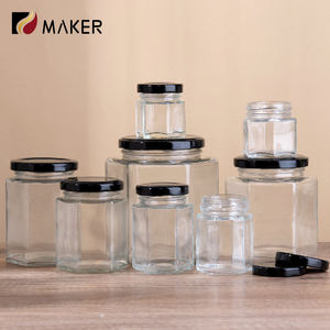 45ml 60ml 100ml 380ml 500ml 730ml nouveaux matériaux couleur personnalisée 8oz alimentaire miel sauce chili confiture emballage verre pot de stockage d'herbes - Product Image 1