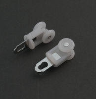 Rail de rideau long en alliage d'aluminium robuste de petite taille avec glissières en S – Tringles à rideaux haut de gamme pour baptême