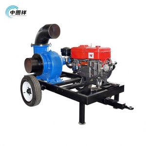 Bomba de Agua Diésel de 8 Pulgadas para Riego de Grandes Áreas Agrícolas, Cabezal de Alta Resistencia, 15m de Alcance, Flujo de 90-3400M3/h - Product Image 1