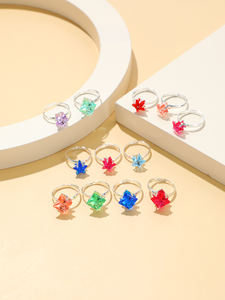 Anillos ajustables de gemas de diamantes de imitación para niñas pequeñas, anillos de juego para niños en caja para niñas, regalos de cumpleaños - Product Image 3