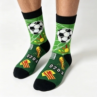 Chaussettes de sport en coton à motif football, volleyball, badminton, tennis, basketball, Meias, chaussettes athlétiques pour hommes