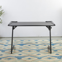 Bureau de jeu moderne en forme de Z noir personnalisé par le fabricant OEM avec un bureau confortable pour le travail