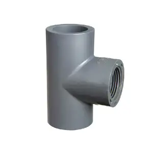 ERA PVC/UPVC/Pressure Pipe fittings NSF Certificate SCH80 PVC Female Tee Black gray