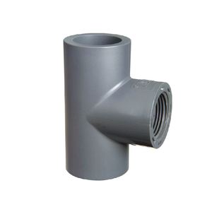 Kỷ Nguyên PVC/UPVC/Đường Ống Áp Lực Phụ Kiện SCH80 PVC Nữ TEE PVC Ống Bó Sát Màu Đen Màu Xám - Product Image 1