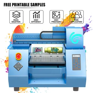 Impressora plana UV para copos, máquina de impressão de capa de celular, impressora jato de tinta UV tamanho A3, nova ideia para pequenas empresas
