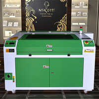Machine de gravure laser CNC 3D de bureau, système de contrôle Ruida, gravure et découpe AI/DXF/PLT, bois, papier, pierre, caoutchouc, MDF, contreplaqué