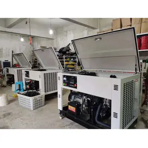 Harga Murah Cina Plana Electrica Power Genset 60Hz Penggunaan Pabrik 25kva Generator Diesel Diam