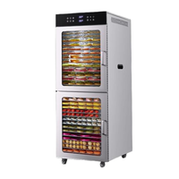 24 Lagen Fruit Droogmachine Gedroogde Fruit Machine Roestvrij Staal Biltong Beef Jerky Fruit Voedsel Dehydrators Machine