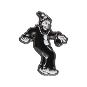 Halloween Clown Enamel Pin 90s Classic Movies Funny Character Brooches Lapel Badge Funny Punk Gothic Jewelry Pin for Backpack