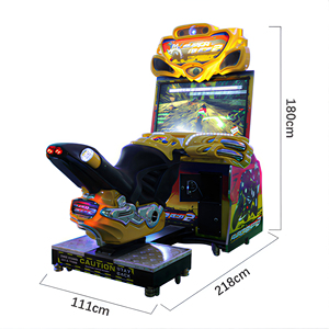 Máquina de Juego Arcade de Carreras de Motos Doble Súper FF Motorizada, con 1 Año de Garantía en Inglés, para Diversión Infantil - Product Image 4