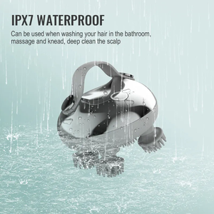 2025 la <span class=keywords><strong>Popular</strong></span> máquina de masaje de cabeza Spa masajeador de cuero cabelludo de silicona herramienta cabeza Spa masajeador de cabeza eléctrico y luz roja - Product Image 5