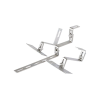 Kit d'accessoires de montage pour panneaux solaires photovoltaïques - Supports de montage personnalisés, attaches, clips et connecteurs pour panneaux solaires sur toit/sol
