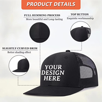 Gorra Trucker Personalizada Unisex de 6 Paneles, Poliéster/Algodón, Bordada, para Invierno, Ciclismo, Aire Libre y Moda