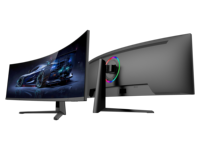 Moniteur de jeu incurvé ultra-large 5K de 44,5 pouces, 165 Hz, 32:9, HDR10, moniteur de bureau avec rétroéclairage RVB
