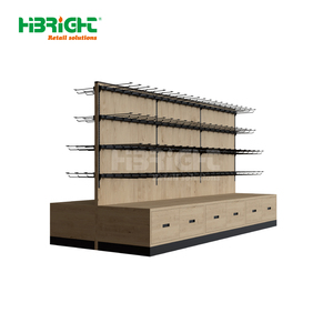 Estante de exhibición comercial de doble cara para trabajo pesado, conveniencia de supermercado, góndola, gabinete de papelería metálico para conveniente - Product Image 5