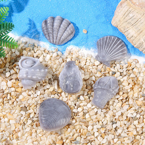 Kit de moldes de resina para conchas marinas, para paisajes en miniatura, decoración del hogar, suministros artísticos para manualidades, forma irregular, plástico y resina - Product Image 2