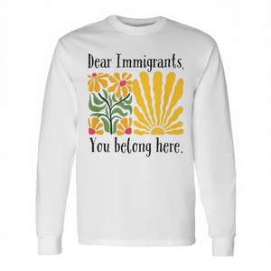 Chers Immigrants, vous appartenez à cette région, T-shirt à manches longues - Product Image 2