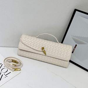 Sac à main de luxe tissé pour femme, marque privée, avec boucle en métal doré, sac bandoulière Intrecciato, sac à l'épaule haut de gamme - Product Image 2
