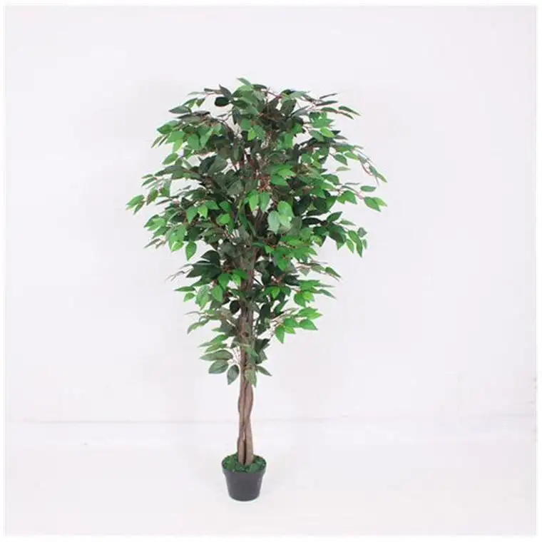 Flores Plantas artificiales Pequeño bonsái Banyan Olive Última palma de coco Gran oferta Árbol artificial Flor de cerezo artificial