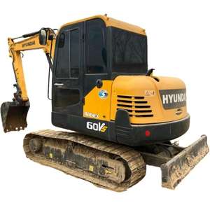 Excavatrice Hyundai Rabex 6 tonnes avec moteur Komatsu/Cat nouvelle condition garantie 1 an meilleure marque creusage de roches seau d'occasion - Product Image 1