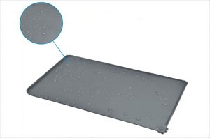 Waterproof Pet Feeding High Raised Edge BPA Free Dog <b>Cat</b> Food <b>Mats</b> Prevent Spill Thick Placemats for Water Bowl Pet Supply - Product Image 6