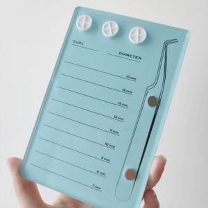 Paleta de Acrílico Iridiscente para Pestañas, Paleta de Extensiones de Pestañas de Acrílico con Forma Personalizada y Imanes - Product Image 4