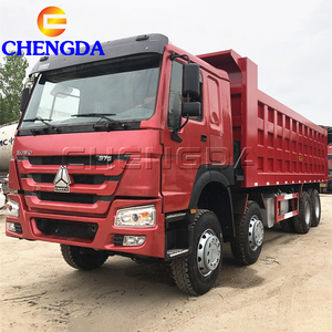 Camion benne Sinotruk HOWO d'occasion, neuf, 371 ch, 8x4, 12 roues, pour le transport, à vendre - Product Image 4