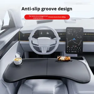 Support d'ordinateur automobile multifonctionnel Table de salle à manger pliante pour voiture avec support de commande <span class=keywords><strong>centrale</strong></span> pour le travail au premier rang - Product Image 3