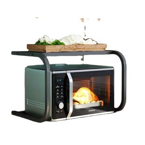 Customize Single-Tier Kitchen Storage Rack Fixed Carbon Steel Microwave Oven Rack Simple Countertop <b>Shelf</b> Stand - Product Image 1