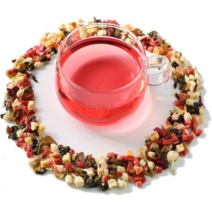 Frutas de belleza de desintoxicación china, té mezclado con fresas, Goji, berry, jazmín, hibisco, flores sueltas, venta al por mayor - Product Image 5