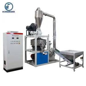 HIgh quality 600type waste plastic pulverizer grinding machine plastic recycling machinery with dust collector