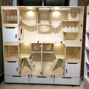 MOQ 1 pz villa gatto di lusso villa gatto casa 3 in 1 casa gatto fai da te villa condominio - Product Image 5