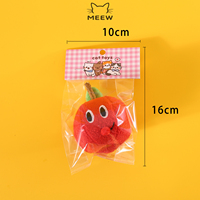 Kattenspeelgoed Schattig fruitvormig kattenkruid pluche speeltje Fruit kauwspeeltje met Silver Vine stick voor kittens om op te kauwen