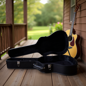 Estuche Rígido para Guitarra Acústica de 41 Pulgadas, Negro, con Cierre de Cremallera, Apto para Guitarras Acústicas - Product Image 2