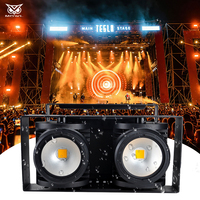 Projecteur LED de surface COB DMX512 étanche IP65 à 2 yeux 2x150W pour scène extérieure et éclairage d'ambiance publicitaire