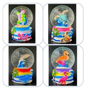 Ornement familial personnalisé, décoration artistique, artisanat en résine, globe à neige, souvenir touristique créatif, globe à eau, figurine d'étoile de mer, boule de cristal - Product Image 4