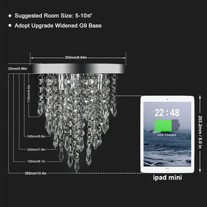 Hiện Đại Bắc Âu trang trí LED Đèn Chùm Pha Lê Trần sang trọng Lustre đèn chùm ánh sáng cho khách sạn phòng khách - Product Image 5