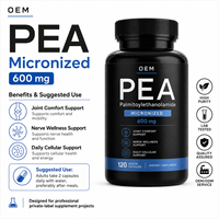Capsules de Palmitoyl Éthanolamide (PEA) Micronisé Premium avec Curcuma, Boswellia et Poivre Noir – Complément Bien-être – Vente en Gros OEM