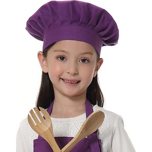 2025 Adjustable Cotton <b>Chef</b> <b>Hat</b> for Kids & Adults Elastic Kitchen Cooking & Baking Headwear - Product Image 1
