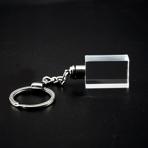 Porte-clés <span class=keywords><strong>en</strong></span> <span class=keywords><strong>verre</strong></span> lumineux LED vierge K9 <span class=keywords><strong>en</strong></span> gros, gravure laser 3D personnalisée de photos, porte-clés <span class=keywords><strong>en</strong></span> cristal pour produits promotionnels - Product Image 1