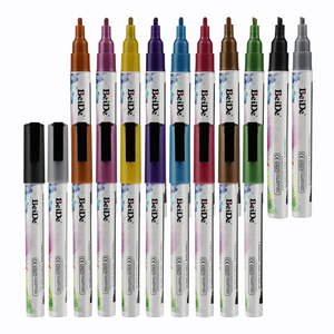 Vente en gros <span class=keywords><strong>de</strong></span> nouveau design marqueur à craie à base d'eau lavages à séchage rapide des vêtements stylo marqueur liquide effaçable - Product Image 5