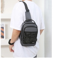 Sac à bandoulière pour homme, sac de sport tendance unique avec chargement USB, sac de poitrine avec logo, pour adolescents garçons 2022