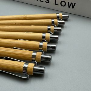 Thân Thiện Với Môi Tre Có Thể Thu Vào Bấm Vào Bút Cổ Điển Bằng Gỗ Động Vật Bút Cơ Thể Biểu Tượng Tùy Chỉnh 1.0Mm Chiều Rộng Bằng Văn bản Khuyến Mại Bằng Gỗ Bút - Product Image 3