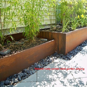 Personnalisé Naturelle rouillée Bordure En Acier Corten Pour L'aménagement Paysager De Jardin Décoratif Extérieur - Product Image 1