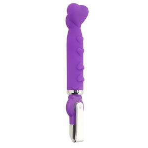 ALICE Vibrador en forma de corazón de 20 funciones Potente silicona multivelocidad Impermeable Bajo ruido Ligero Masajeador femenino USB - Product Image 6