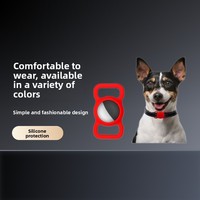 Étui de protection en silicone minimaliste et style collier compatible avec les traceurs de localisation et de suivi d'animaux Apple