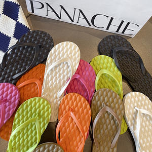 Popular Design <b>Rubber</b> Summer Shoes Flip-flops Slides slippers Flat <b>Sandals</b> for <b>Women</b> and Ladies - Product Image 3